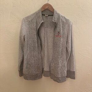 Wisconsin Badgers Full Zip Jacket Gray Women’s L Read Missing Zipper